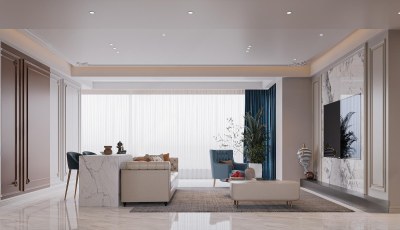 美式客餐厅3D模型下载